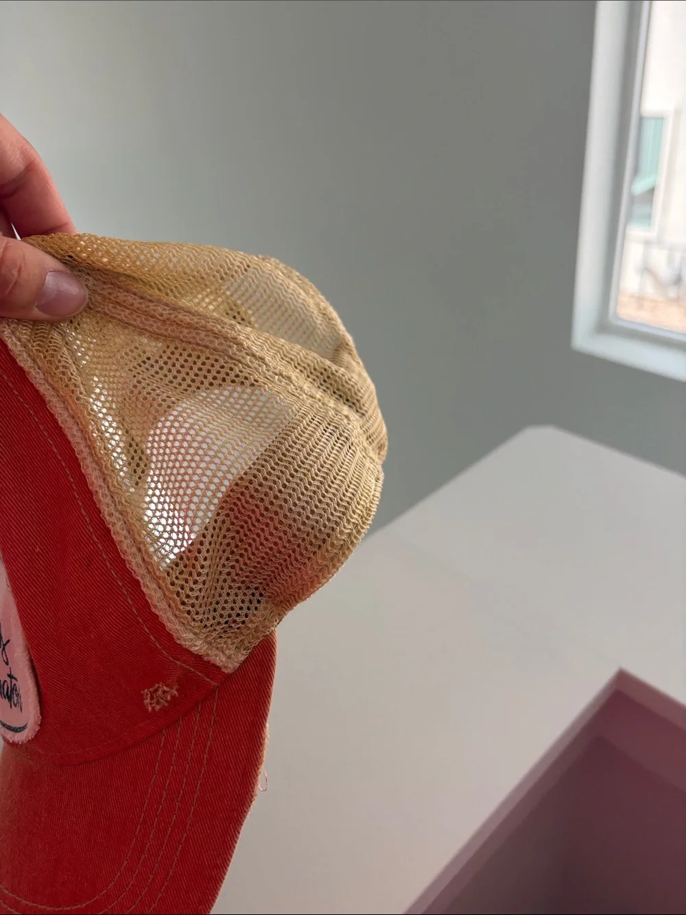 Chaos Coordinator Orange Mesh Trucker Hat